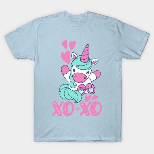 Xo-xo Unicorn T-Shirt by Mashmuh